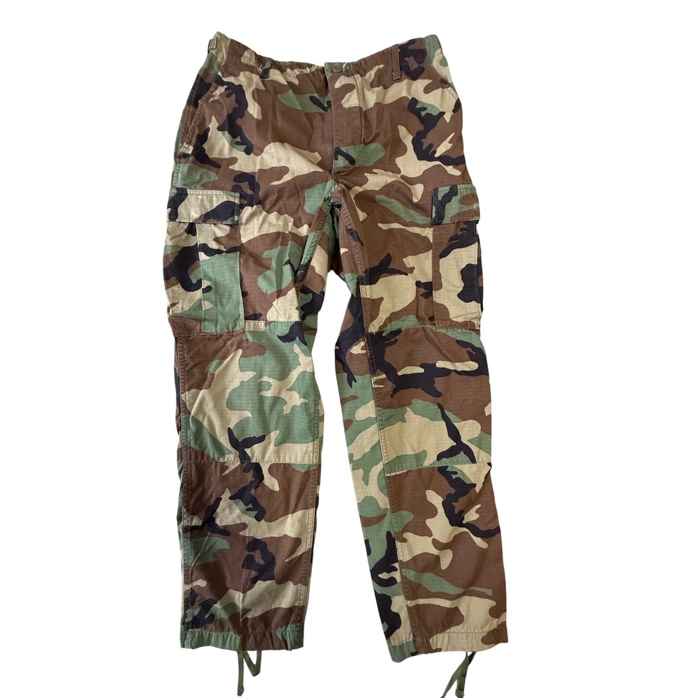 Mens Camouflage Cargo Pants Army Military Style Work Outdoor Pants Size Medium‎